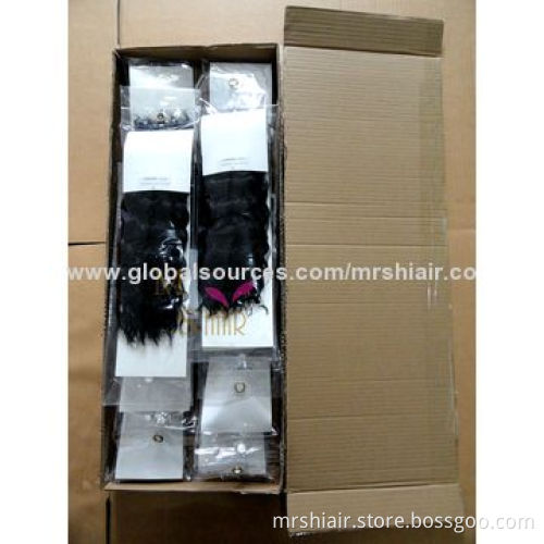 New Arrival, Human Hair Weave, Indian Curly 12-inch 1# Color